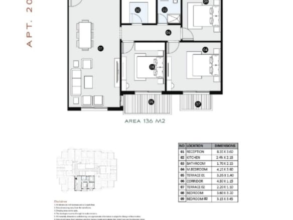 فيلا 136م في Palencia compound